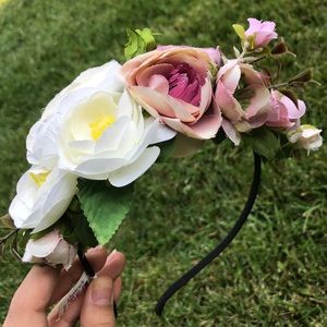 Flower crown hipster hippie Woodstock head piece